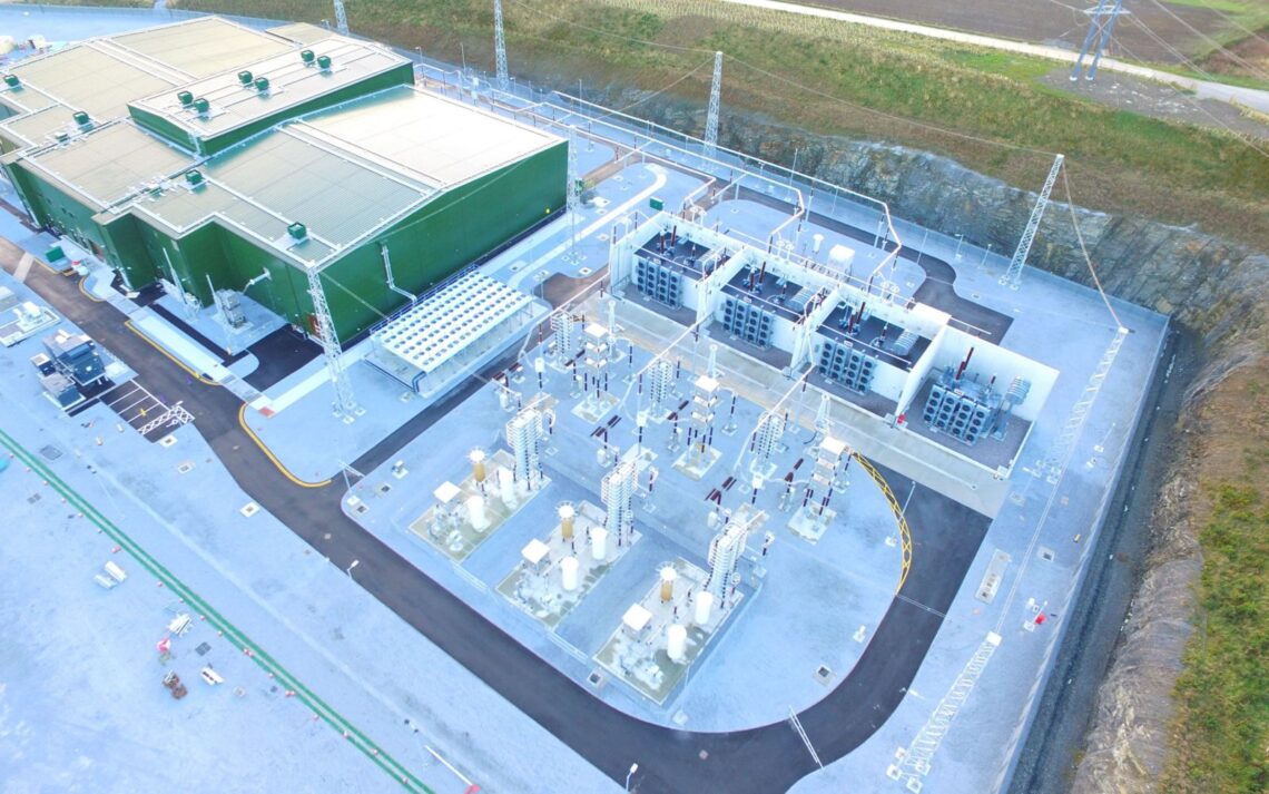 HVDC-länken ska överföra vindkraft till Storbritannien. Foto: Hitachi ABB Power Grids