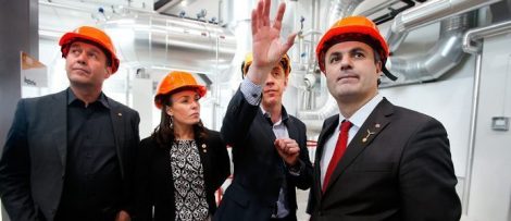Energiminister Ibrahim Baylan på Hedenverket i Karlstad