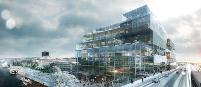 Så här ser Vasakronans nya storsatsning i Göteborg ut. Illustration: Erik Giudice Architects Bildkälla: Vasakronan