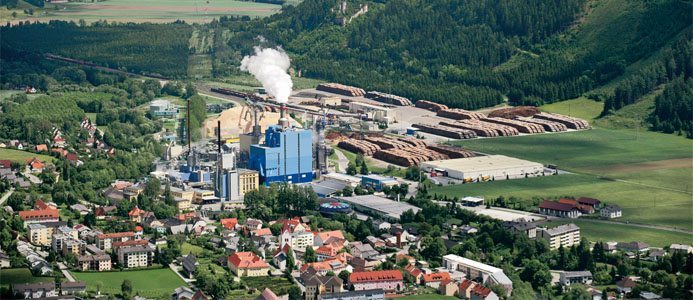 Massafabriken Zellstoff Pöls. Foto: Zellstoff Pöls AG