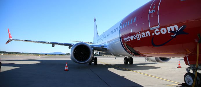Norwegian Boeing 737 MAX 8. Bildkälla: Norwegian