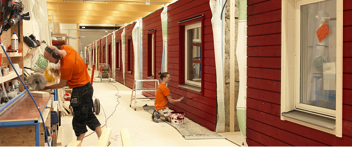 Anebyhusgruppen Volymhustillverkning. Bildkälla: Anebyhusgruppen