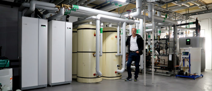 Bild på Enex hos Brf Optimus. Foto: Enex