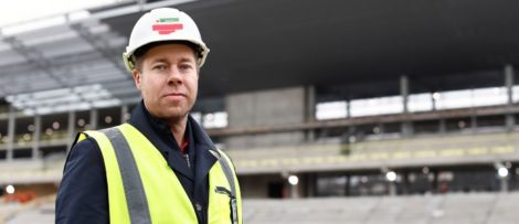 Johan Quarfordt, projektledare på Sportfastigheter. Foto: Jeanette Hägglund
