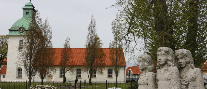 S:t Laurentii kyrka i Falkenberg får 75 000 kr för att uppdatera sin vård- och underhållsplan. (Foto: Anders Frid)