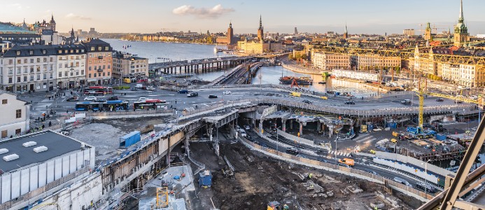 Slussenbygget väntas bli 3,5 miljarder kronor dyrare än beräknat. Foto: Flickr, Bengt Nyman (CC BY 2.0)