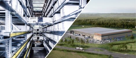 Åhléns framtida automatiserade lager i Rosersberg / 2022.