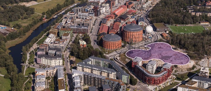 Gasklocka 3 och 4 i Norra Djurgårdsstaden ska markanvisas genom ett anbudsförfarande. Foto: Stockholm stad